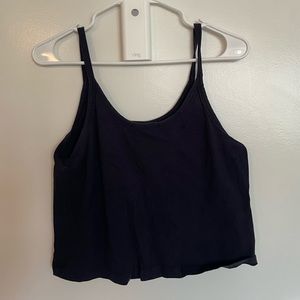 ARQ crop tank in Navy-Size 2X